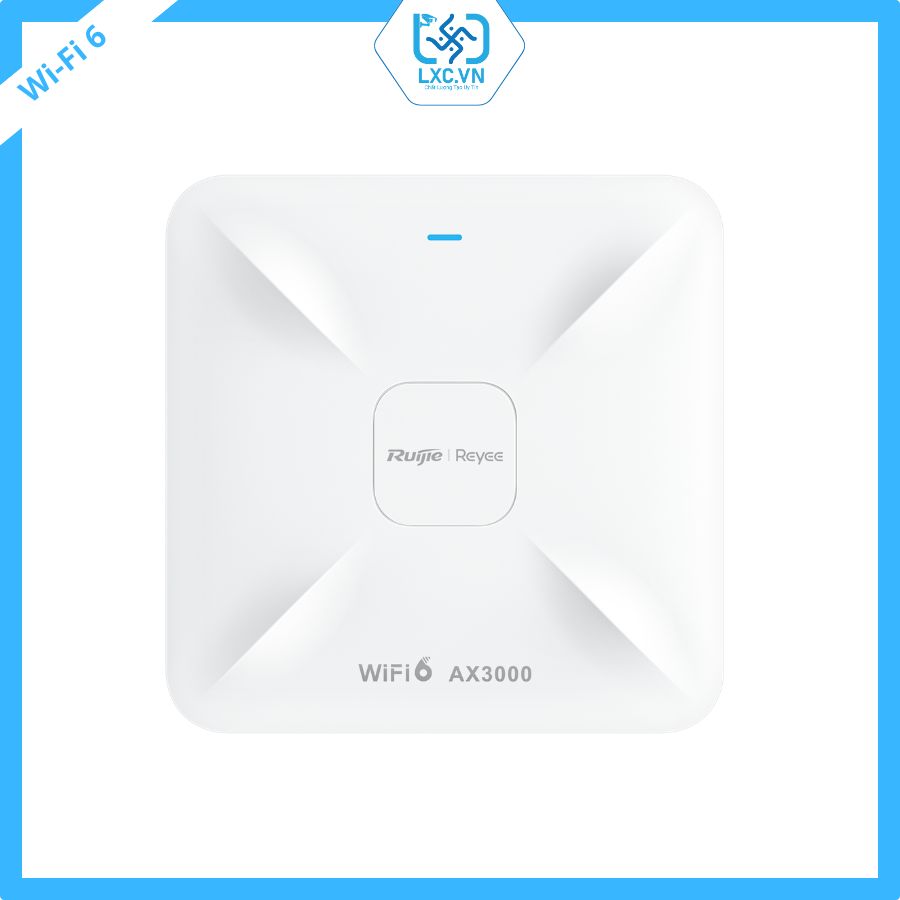 Bộ phát Wifi AP gắn trần RG-RAP2260 Reyee Wi-Fi 6 AX3000 Multi-G I Chính hãng